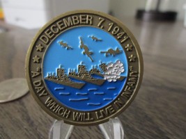 USS Arizona Memorial Pearl  Harbor December 7th Challenge Coin #30T - £13.55 GBP