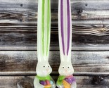 Easter Rabbit Bunny Spring Taper Candles - Long Ears - One Pair - 9.5&quot; -... - $14.50