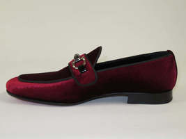 Men's GENIO Velvet Upper Leather Red Sole Shoes Turkey 120194637 Burgundy image 4