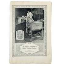 Vintage 1923 The Eden Electric Washing Machine Print Ad Gillespie Eden Corp - $6.62
