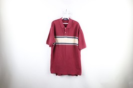 Vintage 90s Ralph Lauren Mens XL Faded Striped Color Block Collared Polo Shirt - £35.48 GBP