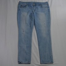 American Eagle 16 Skinny Light Wash Stretch Denim Jeans - $24.99