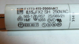 20PCS ERO F1773-415-2000 SERIES AXIAL Film Capacitors 0.15uF 250VAC 2PIN... - £12.78 GBP