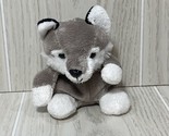 Adventure Planet Weez mini small bean bag plush gray wolf stuffed animal... - £11.89 GBP