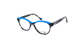 William Morris LN50026 Blue Top-Black Marble Eyeglass Eyeglasses Frames Women's - $199.95