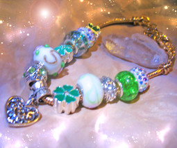 Haunted 300x LUCKY MOJO GOOD LUCK  BRACELET  MAGICK 925  MURANO WITCH Cassia4 image 2
