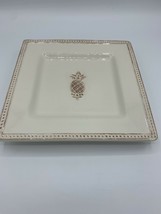 Mesa Home Products Pineapple Square Plate in Antique White 8” - £11.06 GBP