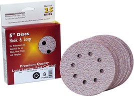 Sungold Abrasives 024172 5&quot; By 8 Hole 400 Grit Premium Plus C Weight Pap... - $33.92