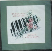 Janlynn Rose Piano Music 80-62 Counted Cross Stitch Kit Sealed Original ... - $7.99