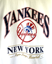 Vtg Ny Yankees Ringer T Shirt Mens Xl Lee Sport Mlb Nutmeg New York Usa 1997 - £59.88 GBP