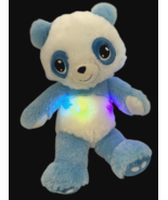 Lullabrites Panda Bear Plush Light Up Blue Musical Color Changing Toy Te... - $300.56 MXN