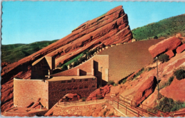 Famous Red Rock Theater in the Park of the Red Rocks Colorado Postcard - £5.38 GBP
