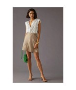   New Anthropologie Mon Renn Quinn Shorts $149 SIZE 4 Cotton Linen Draws... - $73.85 CAD
