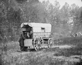 Union US Military Telegraph Wagon - Petersburg, VA - 8x10 US Civil War P... - £6.92 GBP
