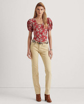 Lauren Ralph Lauren Floral Puff-Sleeve T-Shirt, Size Large - £23.70 GBP