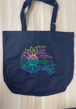 Find Your Strength embroidered canvas tote bag with snap closure - £10.35 GBP