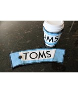 Do you LOVE Toms Shoes? UNIQUE TOMS COFFEE KOOZIE Handmade from TOMS Fla... - $4.19