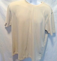 Cubavera Mens Sz L Casual Tan Beige Shirt Short Sleeves - $16.21 CAD