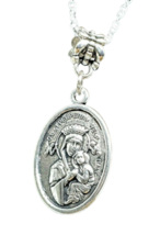 Collana Saint St Gerard Mary Jesus Perpetual Help Medaglia Ciondolo... - £7.00 GBP