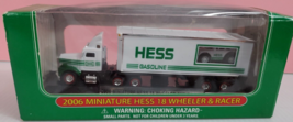 2006 Hess Miniature 18 Wheeler and Racer New In Box - $7.00