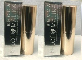 2x Becca Khloe &amp; Malika Ultimate Lipstick Love / C Brave 0.12 oz each Ne... - $19.79
