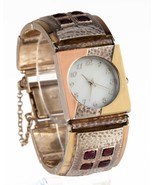 14k Accent Madreperla Quarzo Orologio Con / Rubino Pietre Set IN Sterling - €627,93 EUR