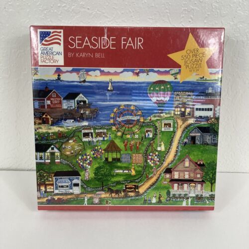 Seaside Fair Karyn Bell Great American Puzzle Factory Jigsaw #8040 1997 VTG NOS - $19.79