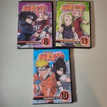 Naruto DVD Lot Volume 11 Volume 10 Volume 8 Anime - £13.41 GBP