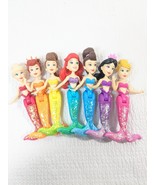 DISNEY PRINCESS The Little Mermaid Ariel &amp; her Sisters 7 Dolls Hasbro 3.... - £25.55 GBP