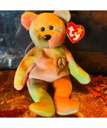 1996 TY Peace Teddy Bear MANY TAG ERRORS! - $371,167.04 MXN