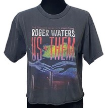 Roger Waters 2017 Us + Them Tour Concert Cropped Cotton T-Shirt Pink Flo... - $14.99