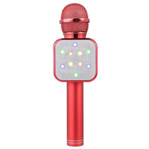 WS-1818 LED Flashing Self-contained Audio Wireless Microphone iOS/Android Red - £24.67 GBP