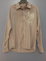 Platini Jeans Men Size XXL Pearl Snap Embroidered Rhinestone Western Shirt - £10.77 GBP