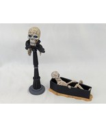 O&#39;Well Halloween Skeleton Skull Lamp Figure Coffin Lot O&#39; Well - $24.95