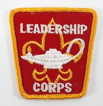 Vintage Twill Leadership Corps Gold Border Boy Scouts BSA Camp Patch - $222.53 MXN