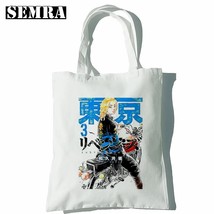 Tokyo Revengers Women Canvas Bag Japanese  Casual Y2K Harajuku Big Capacity   Ba - £120.86 GBP