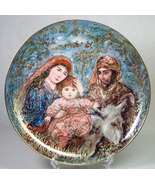 Edwin Knowles Edna Hibel 1987 Christmas Plate Flight Into Egypt 84-K41-1... - $275.44 MXN