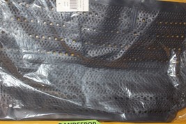 Saks Fifth Avenue Navy Blue Perforated Pattern Handbag Shoulder Tote Bag - £19.46 GBP