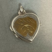 925 Sterling Silver Heart Design Locket Pendant **FREE SHIPPING** - £15.53 GBP