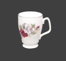 Royal Grafton bone china tea mug made in England. Red and pink roses, go... - $31.76