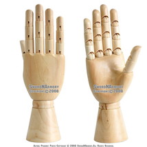 Wood Artist Right Hand w/ Jointed Fingers Product Showroom Display Stand - $18.79