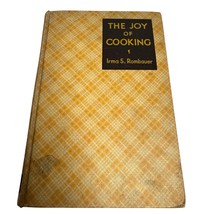 Yellow Plaid  The Joy of Cooking Irma S. Rombauer 1936 1st Ed/3rd Pr. HC Leather - $134.99