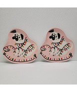 Wondershop Pug Dog and Lights 2 Pink Melamine Christmas Plates by Target - $26.99 CAD