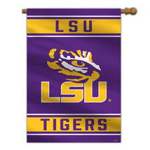 LSU Tigers Banner 28x40 House Flag Style 2 Sided CO - $1,067.25 MXN