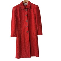 St John Collection Marie Gray Long Line Cardigan Jacket Size 8 - $2,306.61 MXN