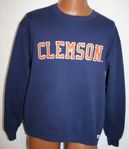 Vintage 90s CLEMSON UNIVERSITY TIGERS 50/50 SWEATSHIRT L Football MADE I... - $39.59