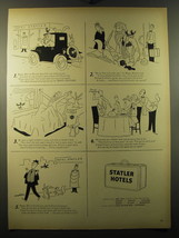 1949 Statler Hotels Ad - art by Tony Barlow - Happy Hal, the hermit - £14.57 GBP