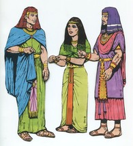 Egyptians Bible Story Figures Lot Vintage 1980s Regular Baptist Press - £7.63 GBP