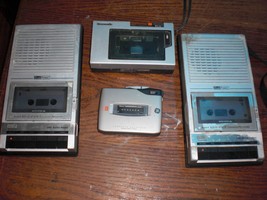 Vintage Portable Cassette Player Lot of 4 sears ,panasonic , ge all parts repair - £19.78 GBP