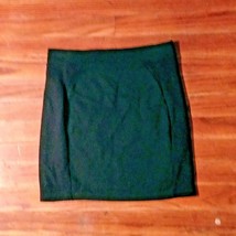 Pull &amp; Bear Mini Skirt Black Women Size 12 Straight Pencil - $15.85